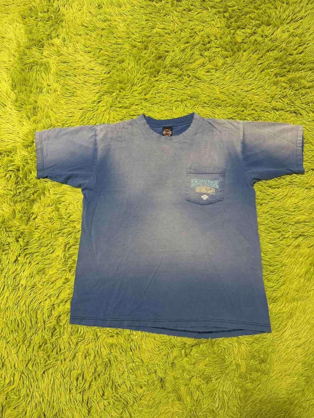 Vintage 90s Harley Davidson Smoked Faded Graphic T-shirt Size Large